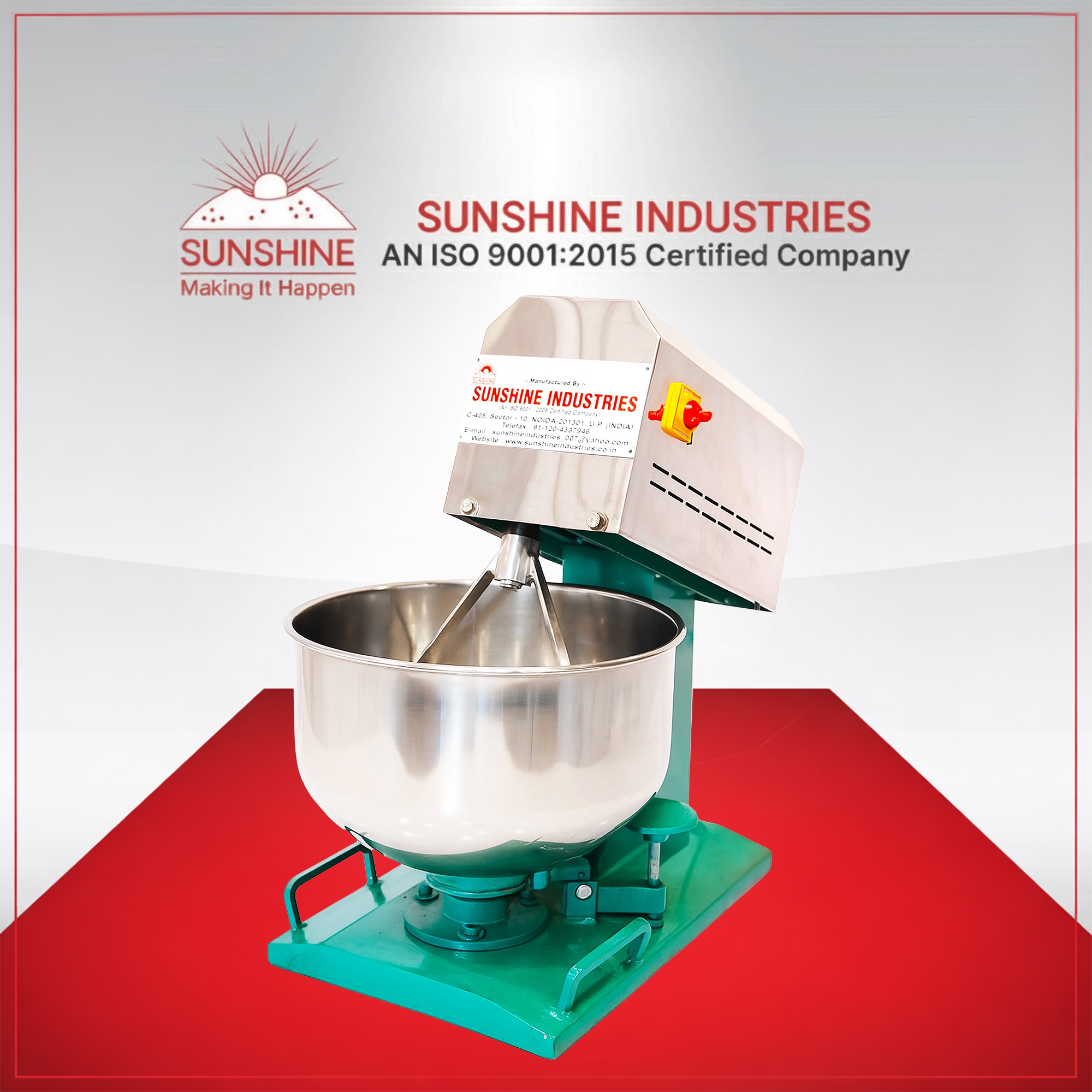 Read more about the article Dough Kneading Machine: 8 kgs, Model DNM-7