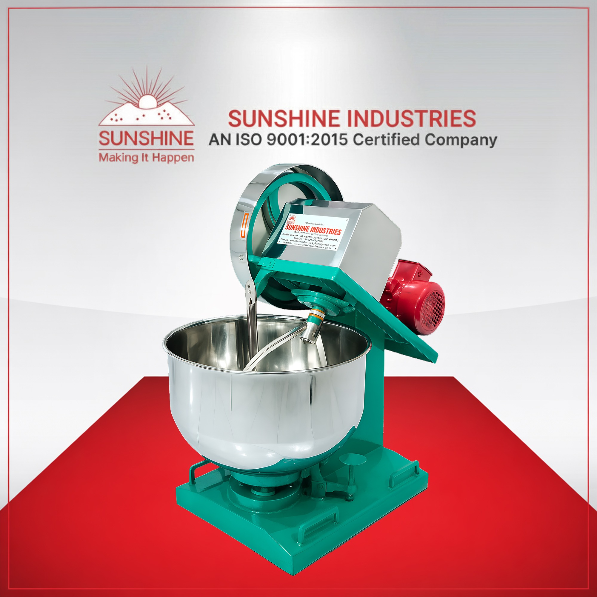 Read more about the article Dough Kneading Machine: 25kgs, Model DNM-8