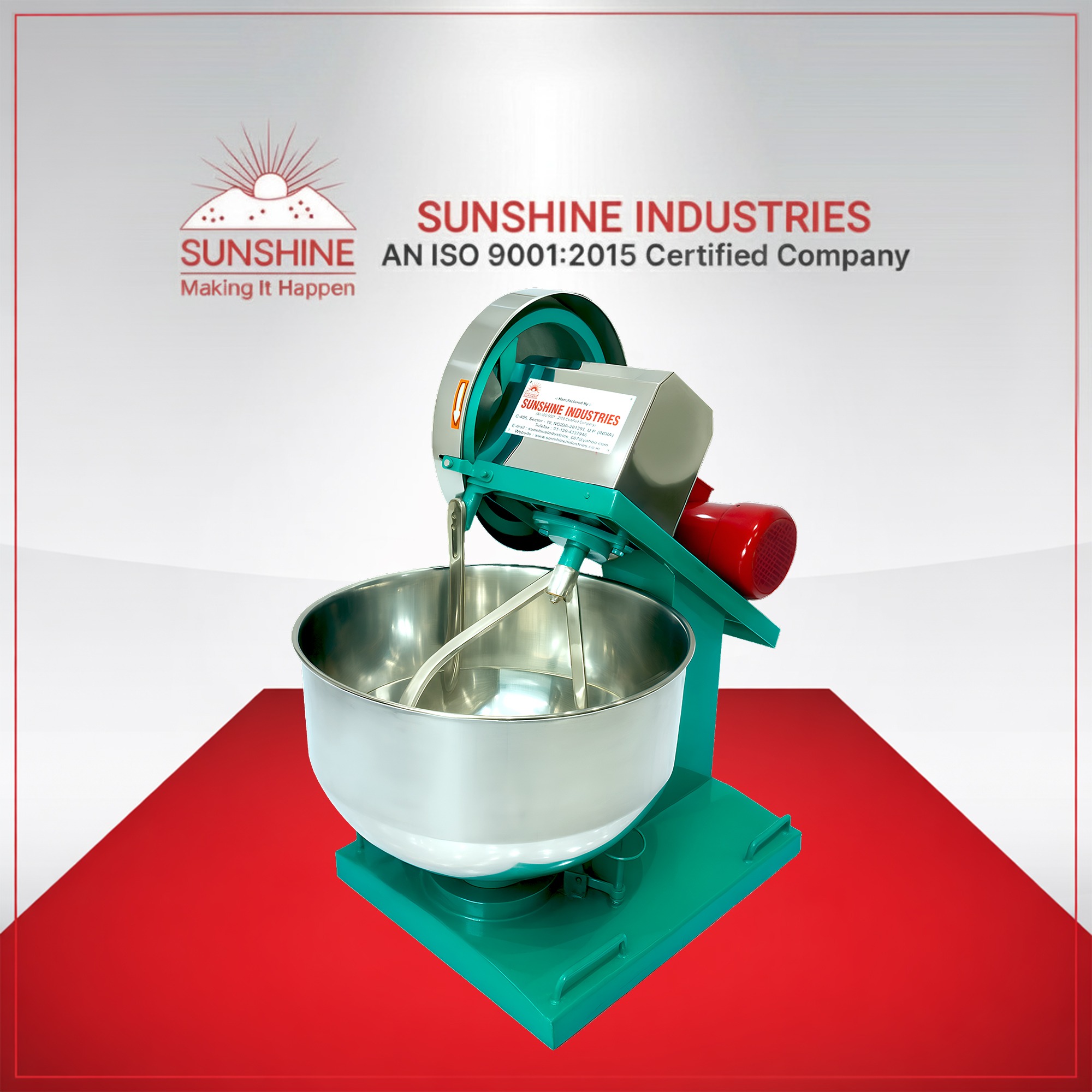 Read more about the article Dough Kneading Machine: 35 kgs, Model DNM-9