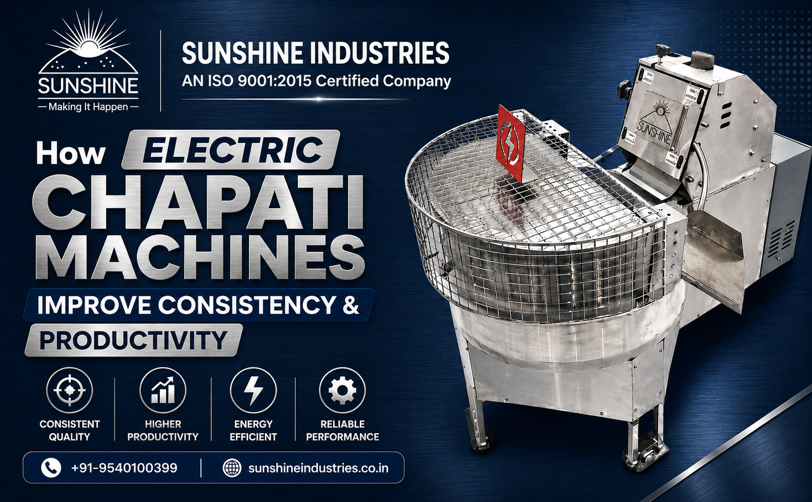 Read more about the article ELECTRIC CHAPATI MACHINES — 2026 GUIDE 